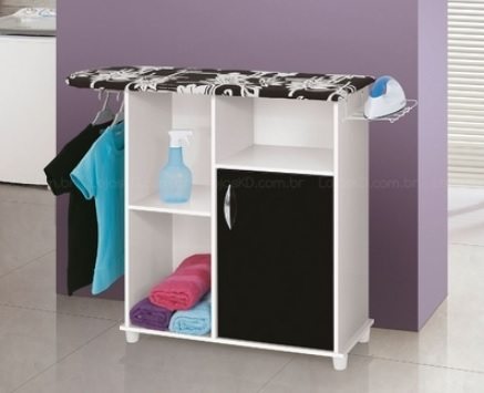móveis lavanderia - tábua de passar com armário