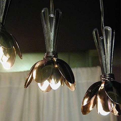 pecas usadas - colheres luminarias disfunctional designs