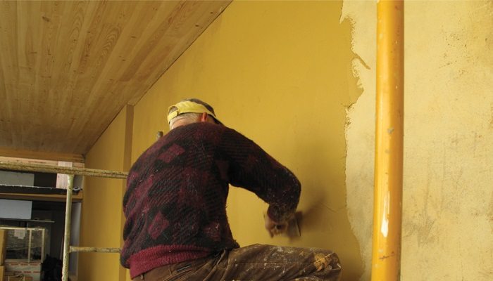 Como usar argamassa numa fundação em pedra rachão, ⊛, Construindo a 🏡 João  de barro