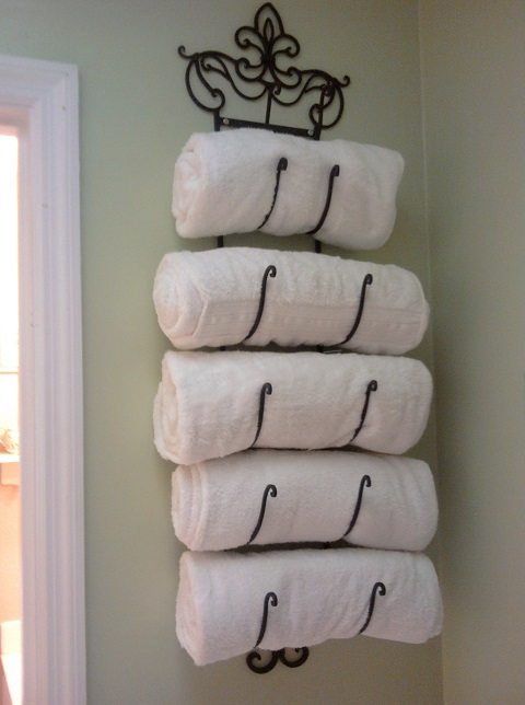 toalhas no porta garrafas - home design ideas