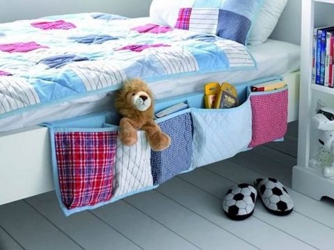porta objetos de tecido lateral cama - mydecorative - quartos infantis
