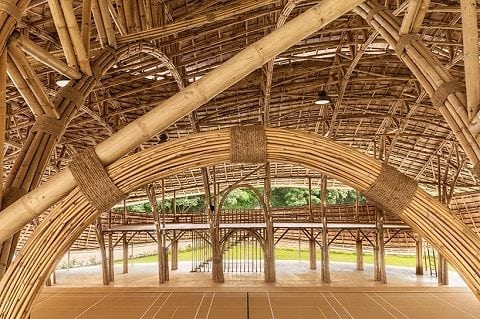 centro esportivo de bambu