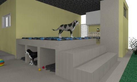 projeto de abrigo de animais sem canis - tocas de alvenaria