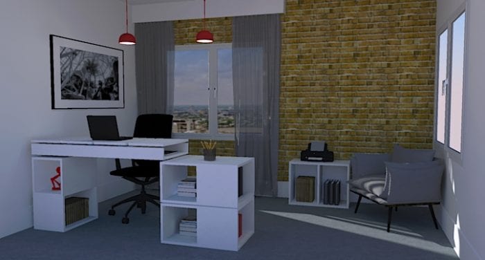 móveis modulares para home office