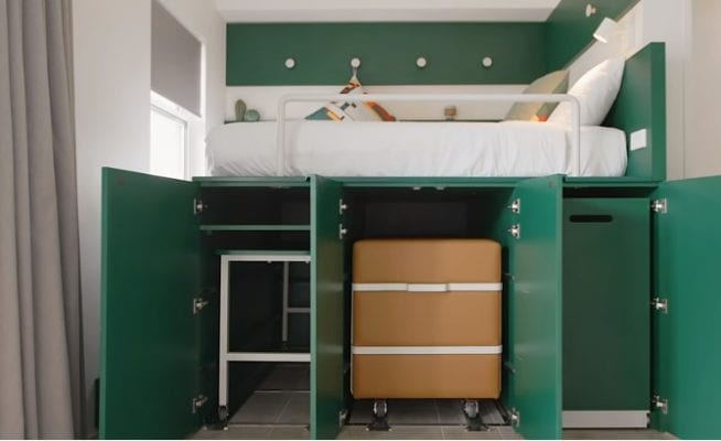 micro apartamento - cama multifuncional