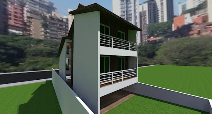 projeto casa no aclive