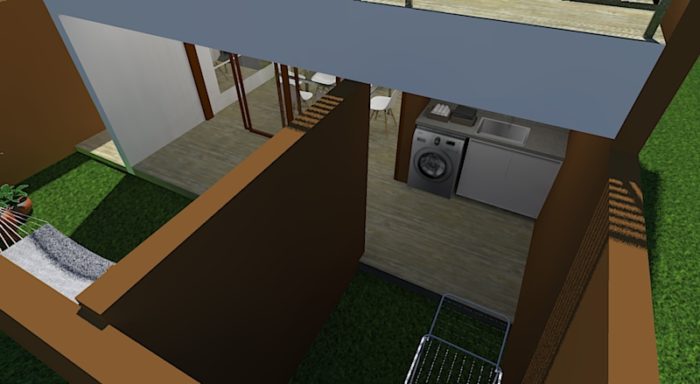 casa de 3 quartos - lavanderia