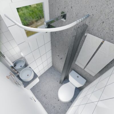 projeto banheiro bem pequeno 1,1x1,3m