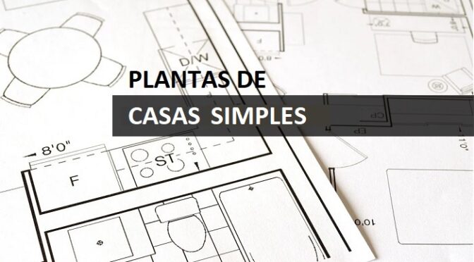 PLANTAS DE CASAS SIMPLES E ACONCHEGANTES