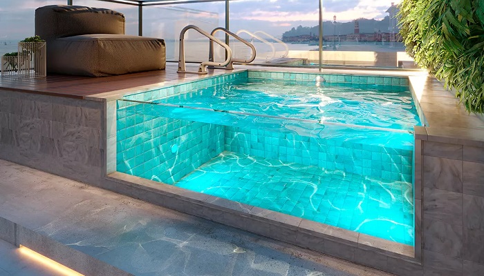 piscina pronta transparente